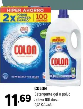 Coviran COLON Detergente gel o polvo activo 100 dosis oferta