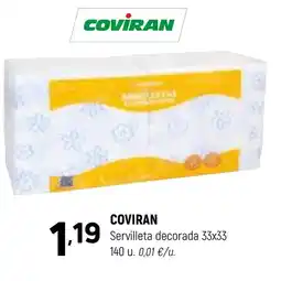Coviran COVIRAN Servilleta decorada 33x33 oferta