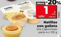Dia Dia caprichoso - natillas con galleta oferta