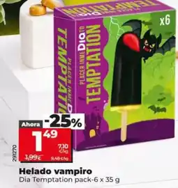 Dia Dia temptation - helado vampiro oferta
