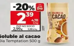 Dia Dia temptation - soluble al cacao oferta