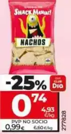 Dia Dia snack maniac - nachos naturales oferta