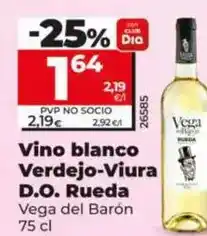 Dia Vega del barón - vino blanco verdejo-viura d.o. rueda oferta