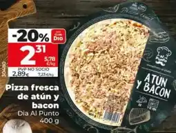 Dia Dia al punto - pizza fresca de atún y bacon oferta