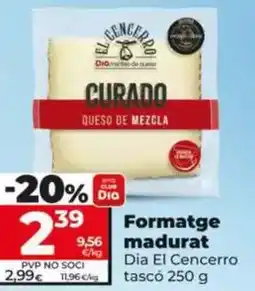 Dia Dia el cencerro - queso curado cuña 250 g oferta