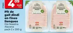 Dia Dia nuestra alacena - pechuga de pavo en finas lonchas pack.2 x 200 g oferta