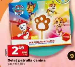 Dia Patrulla canina - helado pack-6 x 35 g oferta