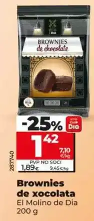 Dia El molino de dia - brownies de chocolate 200 g oferta