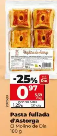 Dia El molino de dia - hojaldres de astorga 180 g oferta