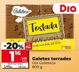 Dia Dia galleteca - galletas tostadas 800 g oferta