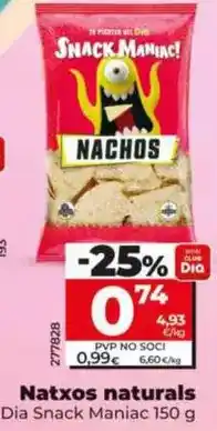 Dia Dia snack maniac - nachos naturales 150 g oferta