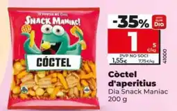 Dia Dia snack maniac - cóctel de aperitivos 200 g oferta