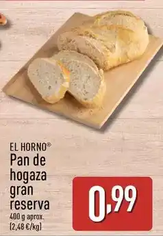 ALDI El horno - pan de hogaza gran reserva oferta