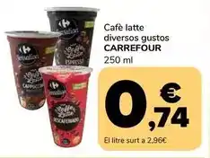 Supeco Carrefour - cafe latte oferta