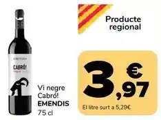 Supeco Emendis - vi negre cabro! oferta