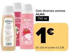 Supeco Alma - gel diverses aromes oferta