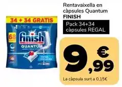 Supeco Finish - rentavaixella en capsules quantum oferta