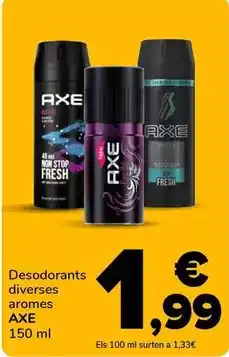 Supeco Axe - desodorants diversas aromas oferta