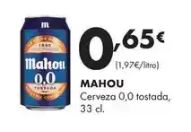 Supermercados Lupa Mahou - cerveza 0,0 tostada oferta
