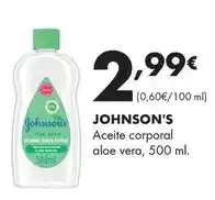 Supermercados Lupa Johnson's - aceite corporal aloe vera oferta