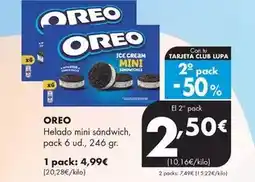 Supermercados Lupa Oreo - helado mini sandwich oferta