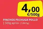 Supermercados MAS Pinchos pechuga pollo oferta