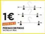 Perchas con pinzas