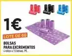 Centrakor Bolsas para excrementos oferta