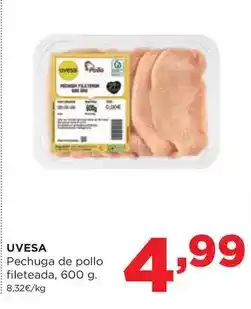 Alimerka Uvesa - pechuga de pollo fileteada oferta