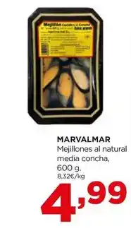 Alimerka Marvalmar - mejillones al natural media concha oferta