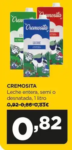 Alimerka Cremosita - leche entera/ semi o desnatada oferta