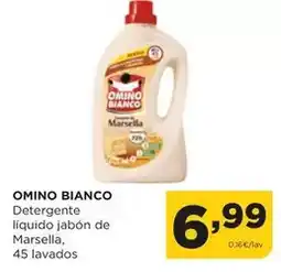 Alimerka Omino bianco - detergente líquido jabón de marsella oferta