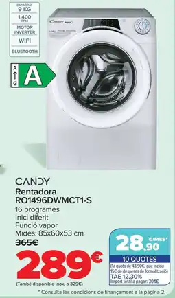 Carrefour CANDY Rentadora RO1496DWMCT1-S oferta