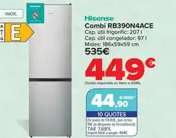 Carrefour HISENSE Combi RB390N4ACE oferta