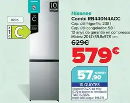 Carrefour HISENSE Combi RB440N4ACC oferta