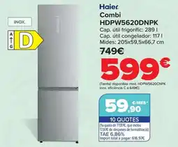 Carrefour HAIER Combi HDPW5620DNPK oferta