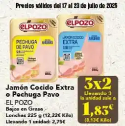 Gadis El pozo - jamón cocido extra o pechuga pavo oferta