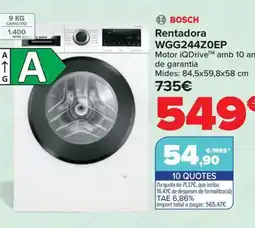 Carrefour BOSCH Rentadora WGG244ZOEP oferta