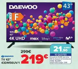 Carrefour DAEWOO TV 43" 43DM56UV oferta