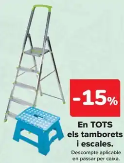 Carrefour En tots els tamborets i escales oferta