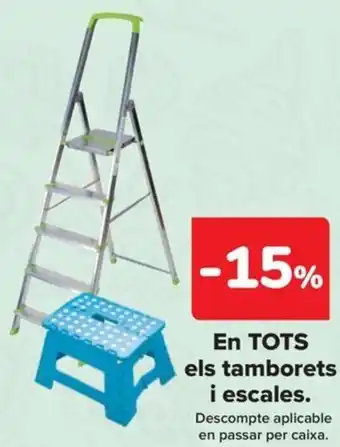 Carrefour En tots els tamborets i escales oferta