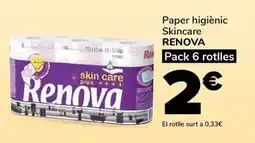 Supeco Renova - paper higienic skincare oferta
