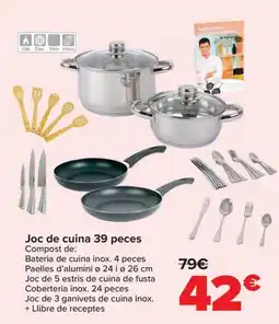 Carrefour Joc de cuina 39 peces oferta