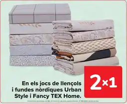 Carrefour En els jocs de llençols i fundes nòrdiques urban style i fancy tex home. oferta