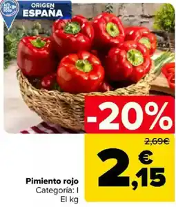 Carrefour Pimiento rojo oferta