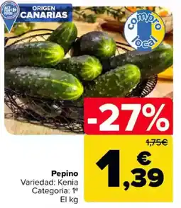 Carrefour Pepino oferta