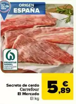 Carrefour Secreto de cerdo Carrefour El Mercado oferta