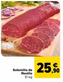 Carrefour Solomillo de Novillo oferta