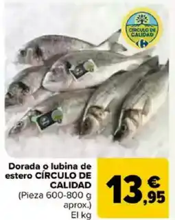 Carrefour CÍRCULO DE CALIDAD Dorada o lubina de estero oferta