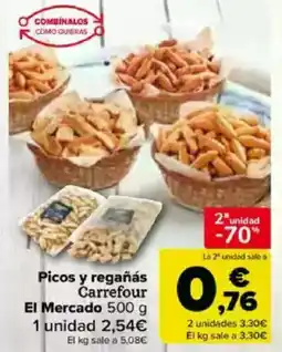 Carrefour Picos y regañás Carrefour El Mercado oferta